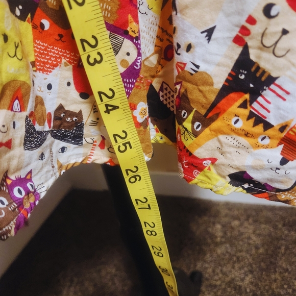 Unique Vintage Cat print dress - Picture 5 of 6